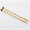 KnitPro - Straight Single Point Knitting Needles - Bamboo 33cm x 8.00mm